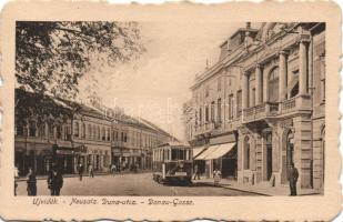 Újvidék Duna street with tram