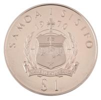 Szamoa 1970. 1T Cu-Ni "James Cook" eredeti dísztokban T:AU (PP) Samoa 1970. 1 Tala Cu-Ni &...