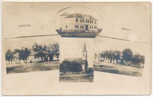 1928 Liebling (Temes), utca, templom / street view, church. photo (EK)