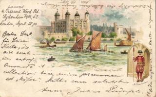 London with beefeater litho (Rb EK)