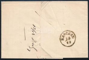 1861 Levél 2 x 5kr bérmentesítéssel eltérő színekben / 2 x 5kr (colour varieties) on cover "DEB...