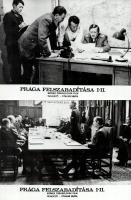 cca 1976 ,,Prága felszabadítása" című csehszlovák film jelenetei és szereplői, 11 db vintage pr...