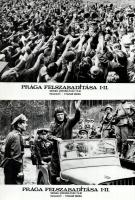 cca 1976 ,,Prága felszabadítása" című csehszlovák film jelenetei és szereplői, 11 db vintage pr...
