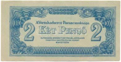 1944. 2P &quot;A Vöröshadsereg Parancsnoksága&quot; T:AU,XF hajtatlan, több kisebb sarokhajlással Adamo P42