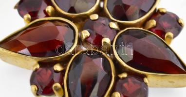 9K arany (Au) függő gránátokkal br 3,6 g jelzett 35 mm