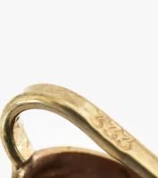 9K arany (Au) függő gránátokkal br 3,6 g jelzett 35 mm