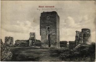 Bács, Batsch, Bac; várromok. Topalits Imre kiadása / castle ruins (EK)