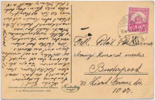 1926 Zebegény, látkép a Római katolikus templommal. Cservenka György kiadása