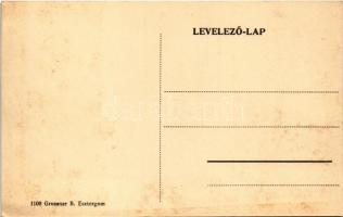 Esztergom, Víziváros és vashíd. Groszner B. kiadása (ázott / wet damage)