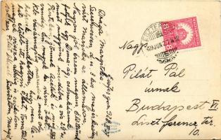 1929 Esztergom, Megyei bérpalota a Duna parton