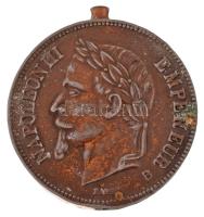 Franciaország 1870. 5Fr érme mintájára készült antik fém öngyújtó  Antique metal lighter depicting a France 1870. 5 Francs coin