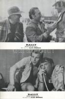 cca 1982 ,,Rally" című szovjet krimi jelenetei és szereplői, 6 db produkciós filmfotó (vitrinfo...