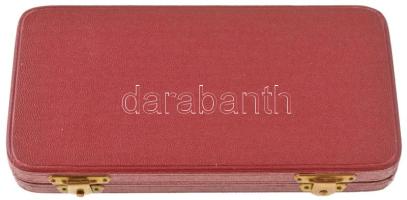 1969. 50Ft Ag + 100Ft Ag "Tanácsköztársaság" érmepár műbőr dísztokban T:AU kis patina
Ada...