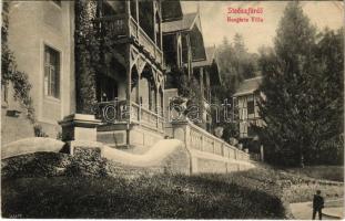 1913 Stószfürdő, Stoósz-fürdő, Kúpele Stós; Hungária villa. Wlaszlovits Gusztáv kiadása / villa (Rb)