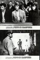 cca 1974 ,,Kirándulás gyilkossággal" című szovjet bűnügyi film jelenetei és szereplői, 13 db vi...