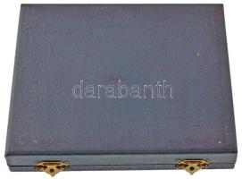 Madarassy Walter (1909-1994) 1973. "Budapest 1873-1973" egyoldalas, öntött bronz plakett d...