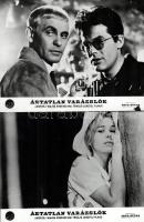 cca 1959 Andrzej Wajda ,,Ártatlan varázslók" című lengyel filmjének jelenetei és szereplői, 19 ...