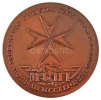 Bozó Gyula (1913-2004) / Szabó Géza (1939-) DN "Johannita rend / 1241. Muhi" kétoldalas br...