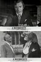 cca 1972 ,,A mesterdetektív" című angol film jelenetei és szereplői (Laurence Oliver és Michael...