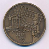 Tóth Sándor (1933-) DN &quot;Szeged Tourist - Idegenforgalmi Hivatal / Ópusztaszer 896&quot; bronz emlékérem (42,5mm) T:AU