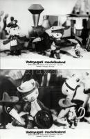 cca 1985 ,,Vadnyugati mackókaland" című lengyel - francia rajz- és bábfilm jelenetei, 10 db vin...