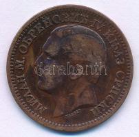 Szerbia 1879. 5p bronz "I. Milán" T:F Serbia 1879. 5 Para bronze "Milan I" C:F Krause KM#7