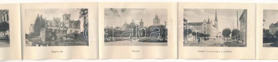 Szombathely, pályaudvar, vasútállomás. Leporellolap 10 kis képpel (kis szakadás / small tear)