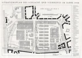 Stadtischer Schlacht-u. Viehhof Müchen 1878-1928. - A Müncheni városi vágóhíd története 76p. sok kép...