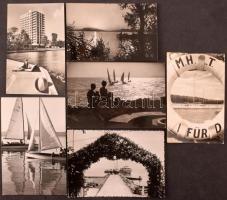 BALATON - Kb. 200 db MODERN retro képeslap az 1950-es évektől, régi idők hangulata, benne 1 forintos...