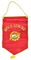 Kiváló munkásőr szakasz szocialista selyem zászló 47x30 cm