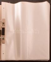 A4-es gyűrűs képeslap album kb. 400 férőhellyel / A4 size postcard album for cca. 400 postcards