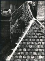 1971 Végh Elek (?-?) kőbányai fotóművész feliratozott, vintage fotóművészeti alkotása, ezüst zselatinos fotópapíron, 24x18 cm