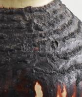 Janáky Viktor (1933-1999): Fatörzs padlóváza. Jelzett, hibátlan, m: 60,5 cm KIZÁRÓLAG SZEMÉLYES ÁTVÉ...