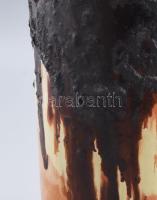 Janáky Viktor (1933-1999): Fatörzs padlóváza. Jelzett, hibátlan, m: 60,5 cm KIZÁRÓLAG SZEMÉLYES ÁTVÉ...