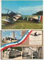 20 db MODERN katonai képeslap reprintekkel, repülőgépekkel, világháborús lapok / 20 modern military ...