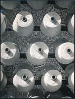 1964 Albertini Béla (1940-2020): Virág a nagyüzemben című vintage fotóművészeti alkotása, feliratozva, ezüst zselatinos fotópapíron, 24x18,2 cm