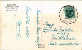 1941 Budapest, Nemzetközi Vásár, Tungsram Orion pavilon + So. Stpl. (EK)