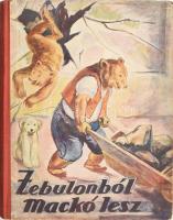 Gergely Márta: Zebulonból mackó lesz. Mackó bácsi legújabb utazása. Elmeséli - - . Emánuel Béla rajzaival. Bp., [1949], Új Idők (Singer és Wolfner), 147 p. Kiadói illusztrált félvászon-kötés, kissé viseltes borítóval, belül jó állapotban.