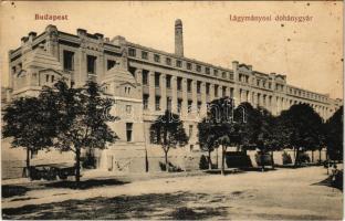 1915 Budapest XI. Lágymányosi dohánygyár (ázott sarok / wet corner)