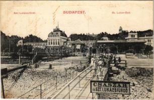 1915 Budapest II. Szent Lukács fürdő (ázott / wet damage)