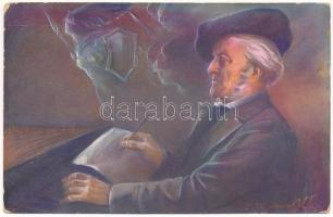 ZENESZERZŐK - 17 db RÉGI képeslap vegyes minőségben / COMPOSERS - 17 pre-1945 music motive postcards...