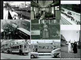 cca 1930 és 1980 közötti felvételek budapesti villamosokról, vegyes összeállítás különféle hagyatéko...