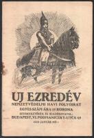 1923 Uj Ezredév. Nemzetvédelmi havi folyóirat. 1923. jan. II. évf. 1. szám. Foltos.