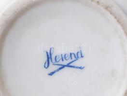 3 darab Herendi tárgy, klf jelzéssel, egyiken repedéssel, m: 5,5-16 cm