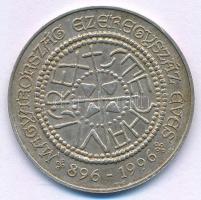 1996. "Millecentenárium - Magyarország ezeregyszáz éves 896-1996" kétoldalas jelzett Ag em...