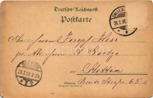 1898 (Vorläufer) Swinoujscie, Swinemünde; Osternothafen. Robert Parow litho (Rb)