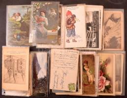 Kb 350-400 db régi motívum képeslap cipős dobozban