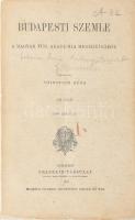 Budapesti Szemle. Szerk.: Voinovich Géza. 496. szám. 1918. április. Bp., 1918, Franklin-Társulat, 160 p. Kiadói papírkötés, kissé sérült, nagyrészt felvágatlan példány.