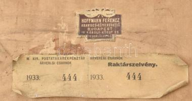 Baranski Emil László (1877-1941): Lánchíd, Budapest. Rézkarc, papír, jelzett. Hátoldalán Árverési Cs...