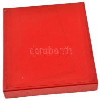 1980. "Vegyvédelem 1950-1980 - 30" egyoldalas bronz emlékplakett, dísztokban (132x101mm) T...